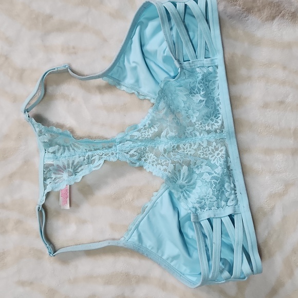 PINK Triangle Bralette With Front Closure Size L - Picture 5 of 7